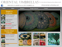 Tablet Screenshot of oriental-umbrellas.com